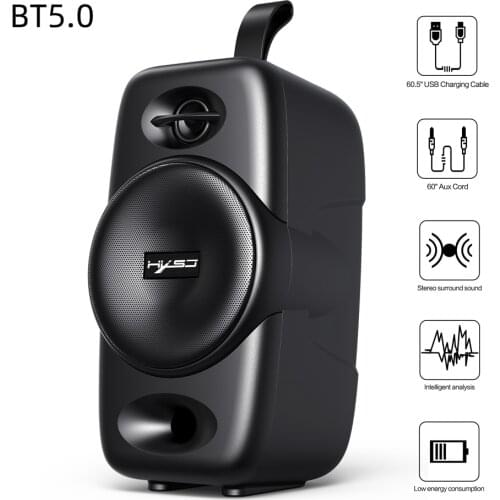 Q8 Mobile Bluetooth-Compatible 5.0 Speaker Desktop Wireless Speaker Subwoofer Audio Built-In 2000 MAh Support TWS High Quality