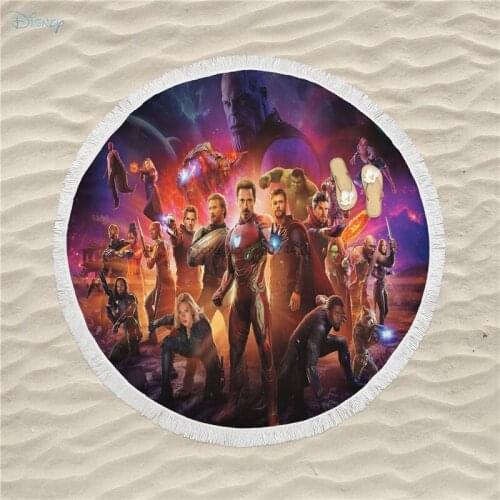 Marvel The Avengers Captain America Iron Man Printed Beach Towel 150cm Large Size Cartoon Bath Towel for Adult Kids Summer Gifts