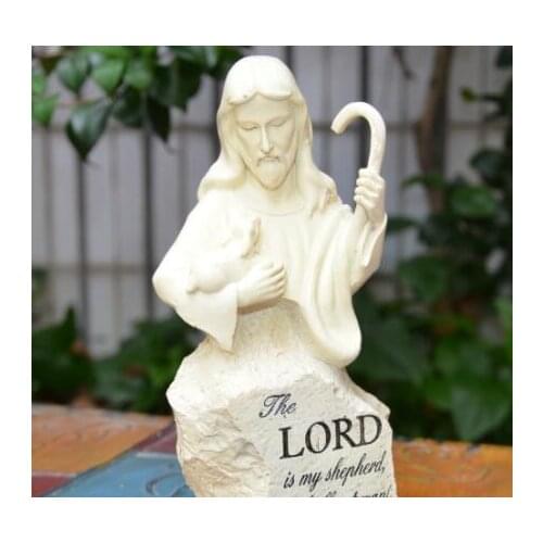 Jesus resin handicraft religious gift father home furnishing holy decor jesu Catholicism lamb of god lord statue Christ figure