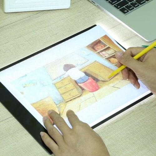 A4 LED Graphic Tablet Writing Painting Tablet Tracing Board LED Light Box Digital Drawing Copy Table Display Panel Stenci