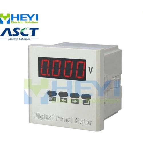 96*96mm LED Single phase mini digital meters HY-AV voltmeter Class 0.5 Ac/Dc digital voltmeter