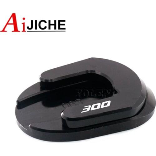 Motorcycle CNC Kickstand Sidestand Stand Extension Enlarger Pad For HONDA Forza300 Forza250 Forza125 MF13 Forza 300 200 125