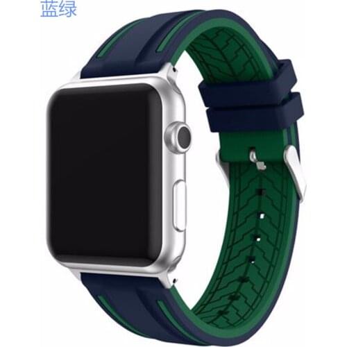 HIGH Quality Casual Luxury Delicate Glory Design Vogue Unique Silicone Mens Watch Buckle Clasp For Apple Watch 20mm/22mm