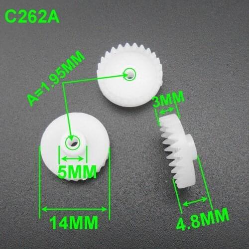 1000Pcs X 0.5M 26T Plastic Crown Gear 0.5 Modulus 26 Teeth Aperture 2mm 1.95mm Tight Distribution 4.8MM X 14MM Gears C262A FD505