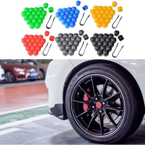 20pcs 17mm Wheel Nut Bolts Head Cover Cap Protective Bolts Caps Exterior Decoration Protecting Bolts Rims
