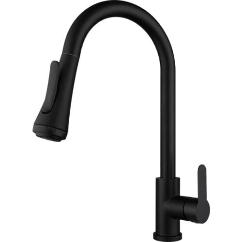 304 Stainless Steel Kitchen Faucet Single Handle Pull Down Kitchen Faucets Cold and Hot Water Mixer Tap With 2 Hoses