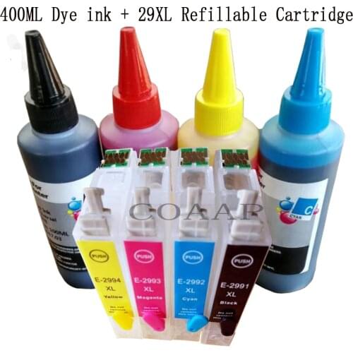 4Pk T2996 29XL refillable ink cartridge for EPSON XP 235 245 332 335 432 435 442 342 345 247 245 Printer