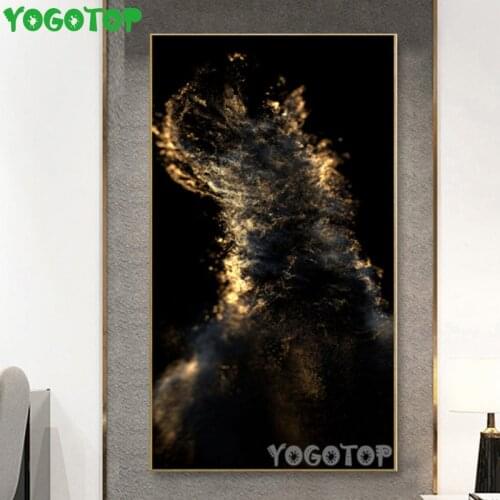 Abstract Gold and Black art Diamond painting cross stitch full square round mosaic set diamond embroidery rhinestone,YY4750