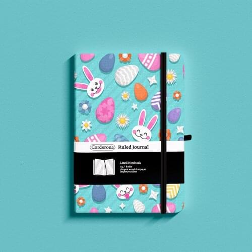 Easter Eggs A5 Dotted Notebook Dot Grid Journal Hard Cover 100g Travel Planner Diay