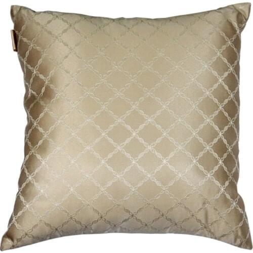 45*45cm Embroidery Pillow Cover Linen Cushion Cover Art Pattern Decoration Gold Pillowcase For Sofa Bed Car Home Throw Pillows