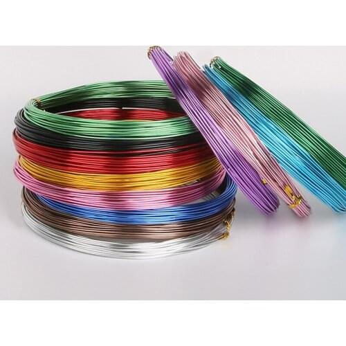 Colorful Soft Aluminium Wire 1mm Metal Beading Wire For Jewelry Making Bracelet Necklace Craft DIY Craft Accessories Wholesale