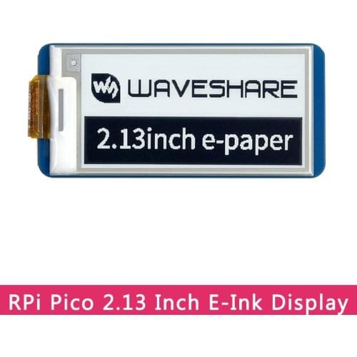 2.13 Inch E-Ink Display for Raspberry Pi Pico E-Paper White/Black 250x122 SPI Screen for Pico