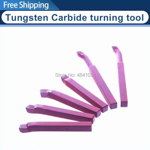 6pcs Tungsten Carbide Lathe Tool 8x8mm/SIEG turning tool/Carbide truck knife Lathe Cutter Tools Shank High Hardness/S/N:10006