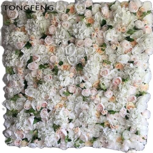 10pcs/lot Artificial silk rose peony 3D flower wall wedding backdrop decoration flower runner wedding stage decoration TONGFENG