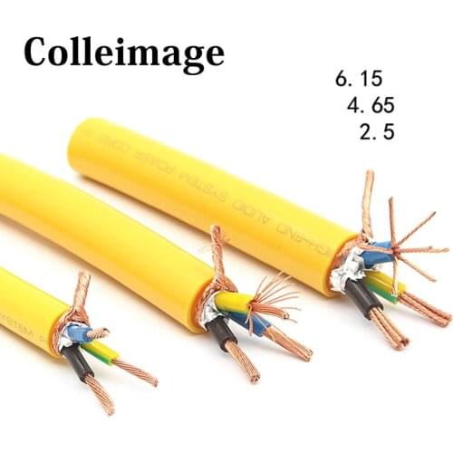 Colleimage Hifi OCC Power Cable Diy Audio Interconnect Cable Bulk Audio RCA XLR Cable for HiFi Line Wire