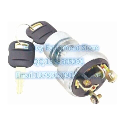 Ignition Switch Starter Coil For Caterpillar Cat Excavator 9G7641 9G-7641 With 2 Keys 5p8500
