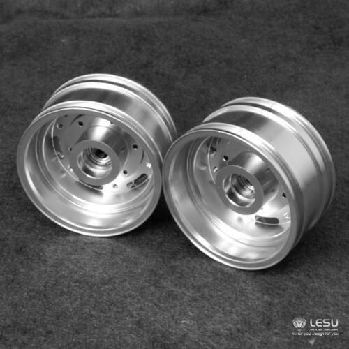 LESU Trailer Metal Front Wheel Hub A for 1/14 RC DIY Tmy Model Tractor Truck TH13089 Wide Type