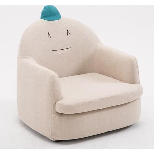 Lovely Cartoon Kid Sofa Household Washable Stable Individual Lazy Sofa Simple Creative Children Toy Chair Safe Wooden Frame