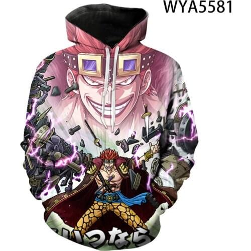 Fashion Anime One Piece Boy Girl Kids Long Sleeve Sweatshirts 3D Printed Hoodies Pullover Men Women Children Streetwear Jacket
