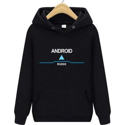 Spring Autumn Become Human Connor Android RK800 Men Hoodies 3D Hoodie HipHop Pullovers Cosplay Costume Men Sweatshirts JACKET