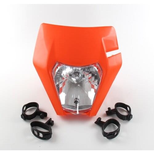 New Motorcycle Dirt Bike Motocross Universal Headlight For KTM SX SX-F EXC EXC-F Headlamp