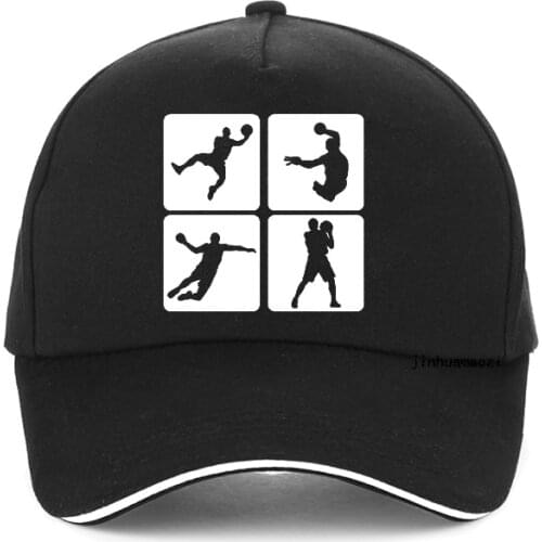 New Handball Print Baseball Cap Summer Man 100%Cotton hip hop cap Men Handball movement adjustable snapback hat gorras