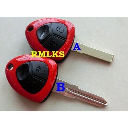 RMLKS Replacement 3 Button Remote Key Shell Fit For 458 Car Uncut Key Blade Car Key Fob