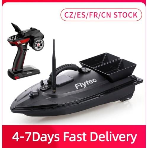 Flytec V500 50cm Fishing Bait RC Boat 500M Remote Fish Finder 5.4km/h 2-24h Using time Double Motor Outdoor Toy With Transmitter