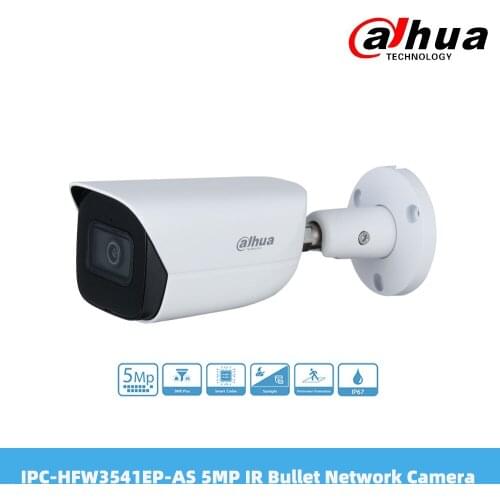 Dahua IPC-HFW3541EP-AS 5MP IR Fixed Focal Bullet WizSense Network Camera POE Power Support 2.8mm 3.6mm 6mm Lens