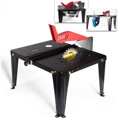 Woodworking table multifunctional household small decoration shelf push table electric circular saw flip saw table