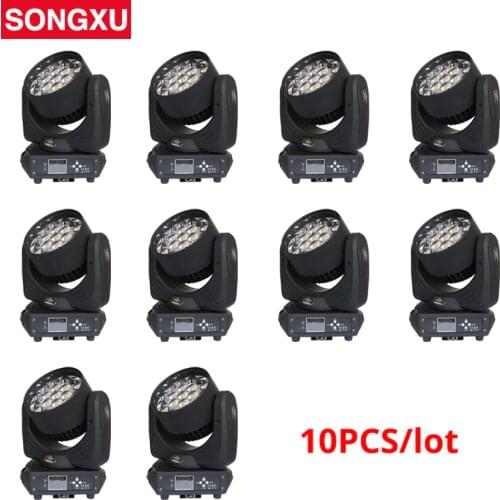 19x15W RGBW 4in1 LED Zoom Moving Head Light Wash Moving Head Light DMX512 Professional Stage Light 10pcs/lot/SX-MH1915A