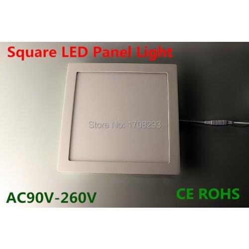 Ultra thin LED downlight Panel Lights 3W 4W 6W 9W 12W 15W 18W 25W Square Ceilling lamps AC 110V 220V 230V 10pcs/lot