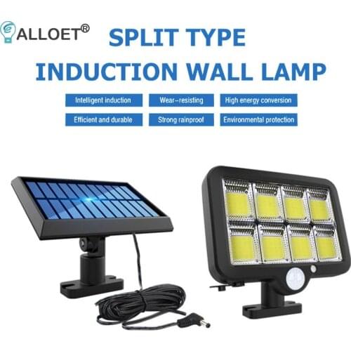 Upgraded Remote Control LED Solar Wall Light Human Motion Sensor Waterproof Outdoor Security Lamp for Garden Yard Pathway Street