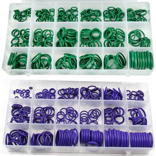 265Pcs 18Sizes Universal Car Air Conditioning HNBR O Rings Auto Repair Tools Compressor Rubber Rings Sealant Car Accessories