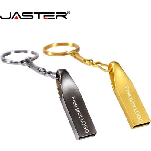 JASTER USB 2.0 "New Metal USB Flash Drive pen drive pendrive 4GB 16GB 64GB usb flash stick mini gift Flash drive customized logo