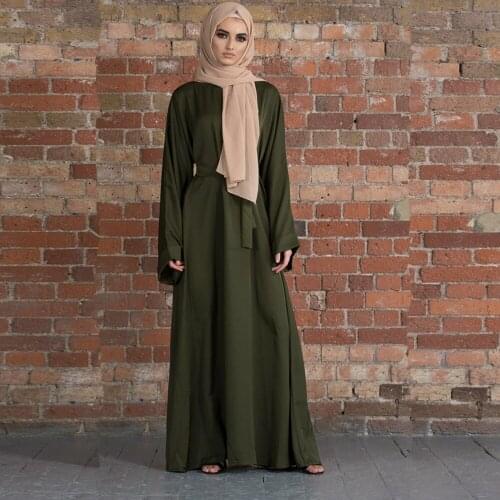 Vintage Muslim Abaya Dress Women Slim Fit Mroccan Kafan Maxi Hijab Dresses Islamic Clothing Musulman Ensembles Djellaba Jilbab