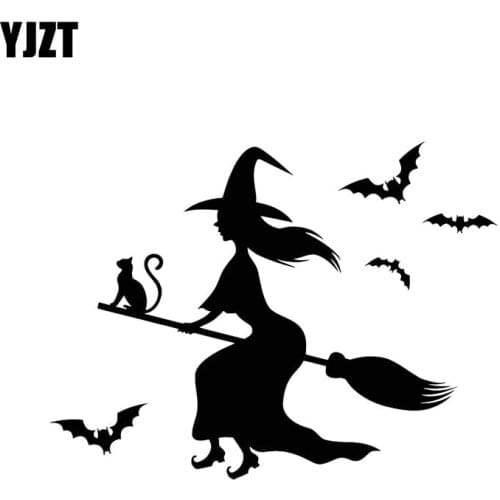 YJZT 13.2*9.9CM Bad Evil Beauty Girl Fashion Cool Style Black/Silver Vinyl Decal Car Sticker Silhoutte Design C20-1010