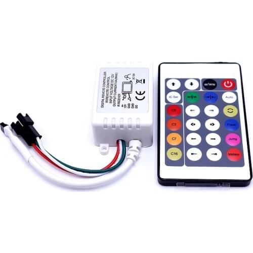 12v input 1003 2811 2812 2812B 1903 Led control WS2811 24 keys IR RGB controller led strip DC12V controllers for modules
