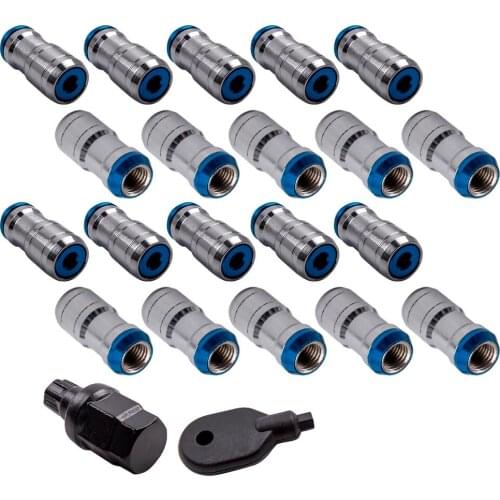 20 Piece Racing Formula Tuner Wheel Lug Nuts For Lexus M12 X 1.5" + 2 Key