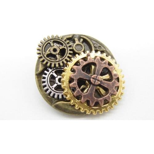 2018 Cykopv Original Design DIY Gears Machanism Industrial Stage Steampunk Broach