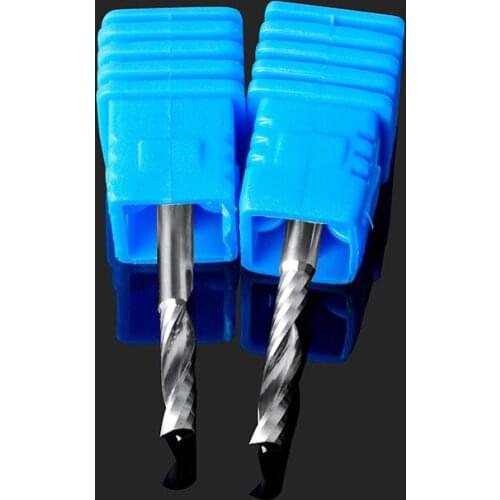 6.35mm Grade A1 Single Flute Spiral Carbide End Mill Made Of USA Kennametal Solid Carbide For Cutting Acrylic MDF Solid Wood