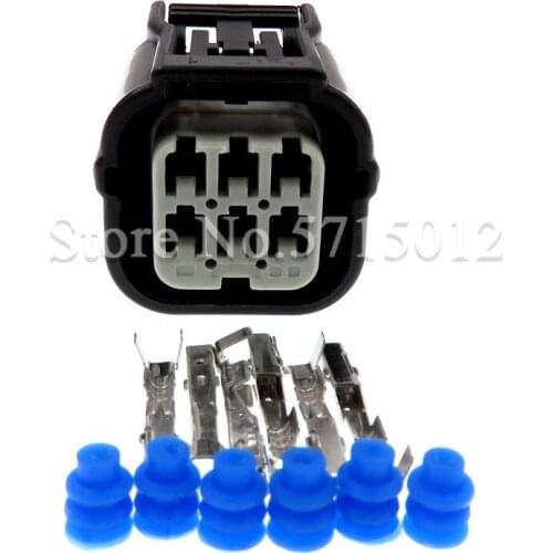 6 Hole 6189-7040 Oxygen Sensor Plug Waterproof Socket For Honda Accord Fit Crosstour