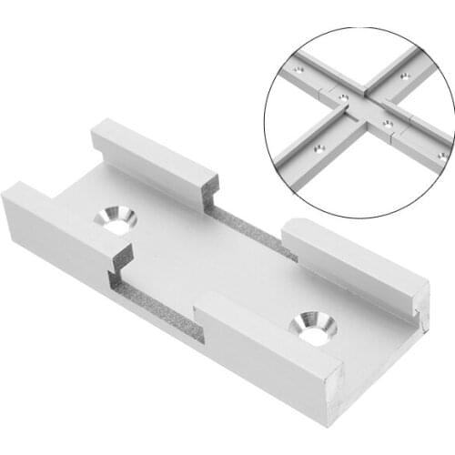 80mm T-track Connector T-slot Miter Track Jig Fixture Slot Connector For Router Table