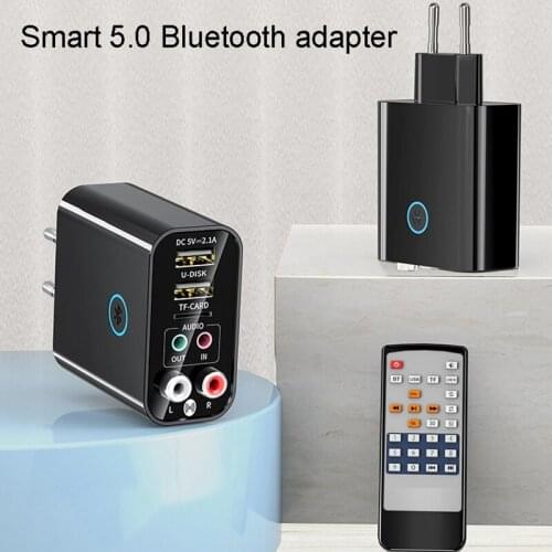 Bluetooth Receiver Transmitter 2-In-1 Bluetooth 5.0 AUX Audio Adapter for TV Headphone Speaker Stereo System