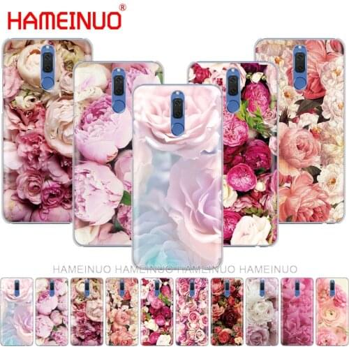 Brilliant Rose Peony pink Flowers girl phone Case for Huawei NOVA 2 2S 3e PLUS LITE p smart 2018 enjoy 7s mate 7 8 9 10 pro