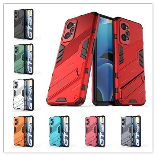 PUNK Phone Case For Realme GT Neo Case For Realme GT Neo Cover Armor PC Shockproof Silicone Protective Bumper For Realme GT Neo