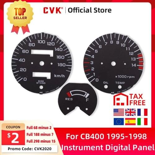 CVK Instrument Speedometer Face Plate Panel Meter Digital Dial Dashboard For Honda CB400 1995 1996 1997 1998 Accessories