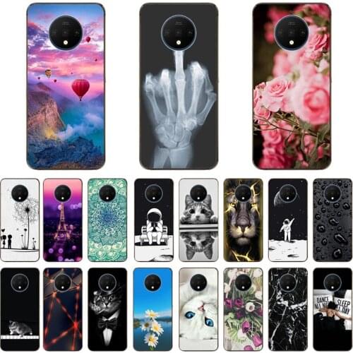 For One Plus 7T Case 6.55' Fashion silicone Soft TPU Cute Back Cases for OnePlus7T 1+7T Phone Cover Protective Shells Coque