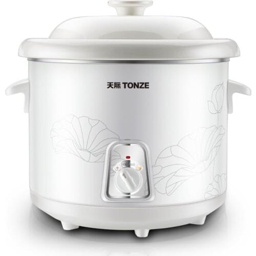 Electric stew ceramic white porcelain porridge electric soup pot crock pot insulated food warmer casserole Electric ceramic pot