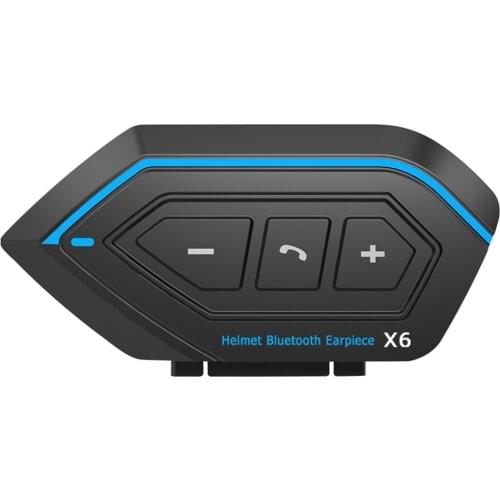 1500ma Battery Long Standby Bluetooth 5.0 Helmet Headset Waterproof Wireless Handsfree Earphones Waterproof for Motorbike Rider